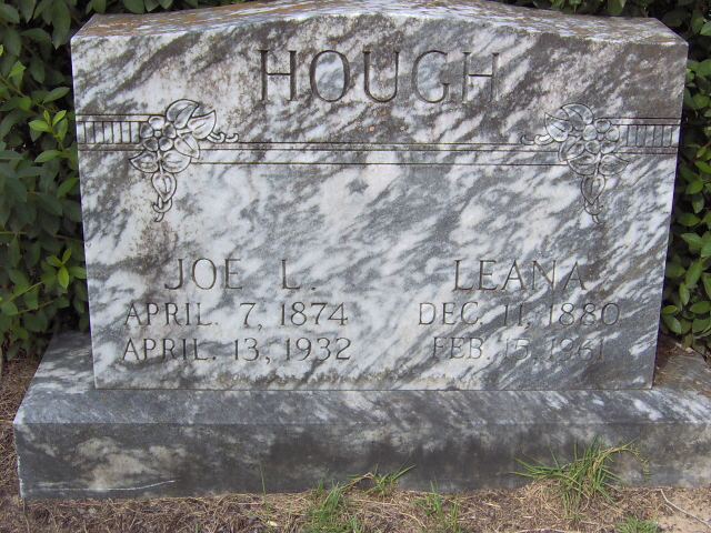 Headstone for Hough, Joe L.